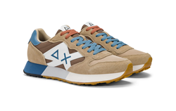 SNEAKER JAKI 2.0 BICOLOR IN NYLON E SUEDE BEIGE VOLPE